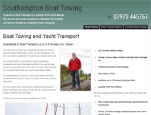 Tablet Screenshot of boat-towing.co.uk